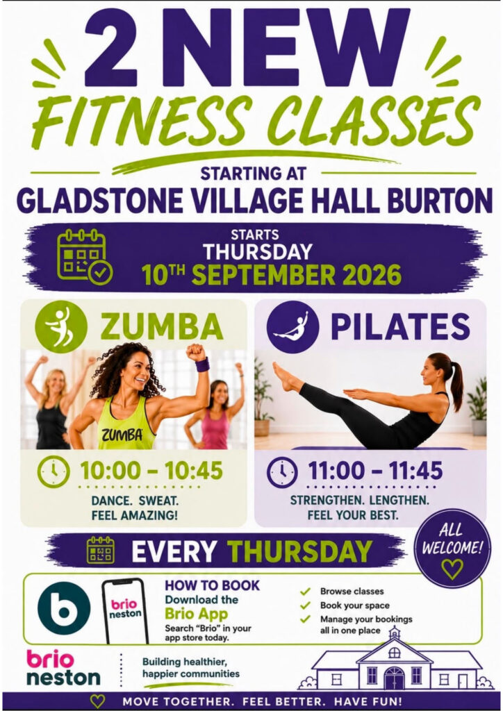 Poster for new fitness classes