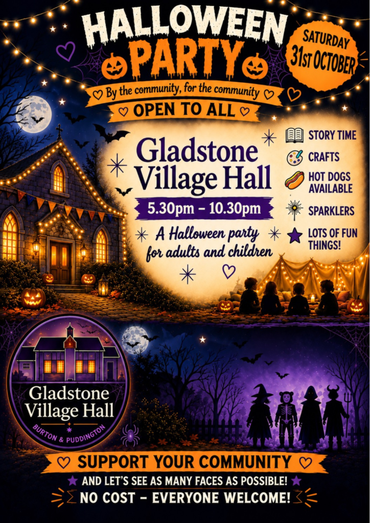 Poster advertising Halloween Party