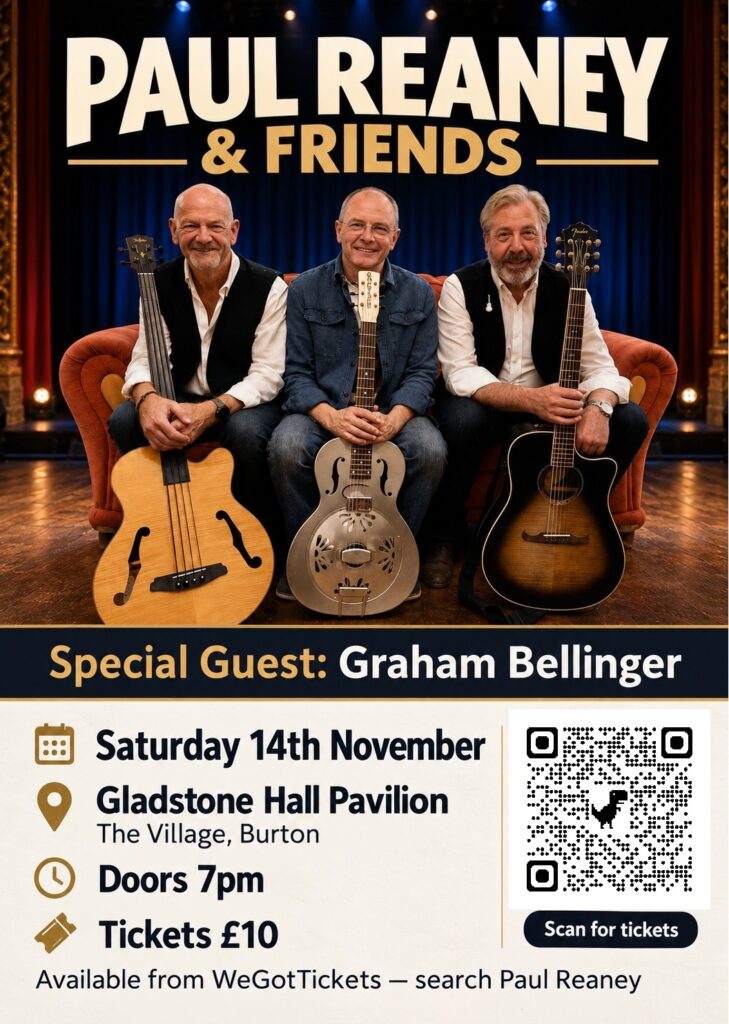Post for Paul Reaney & Friends concert